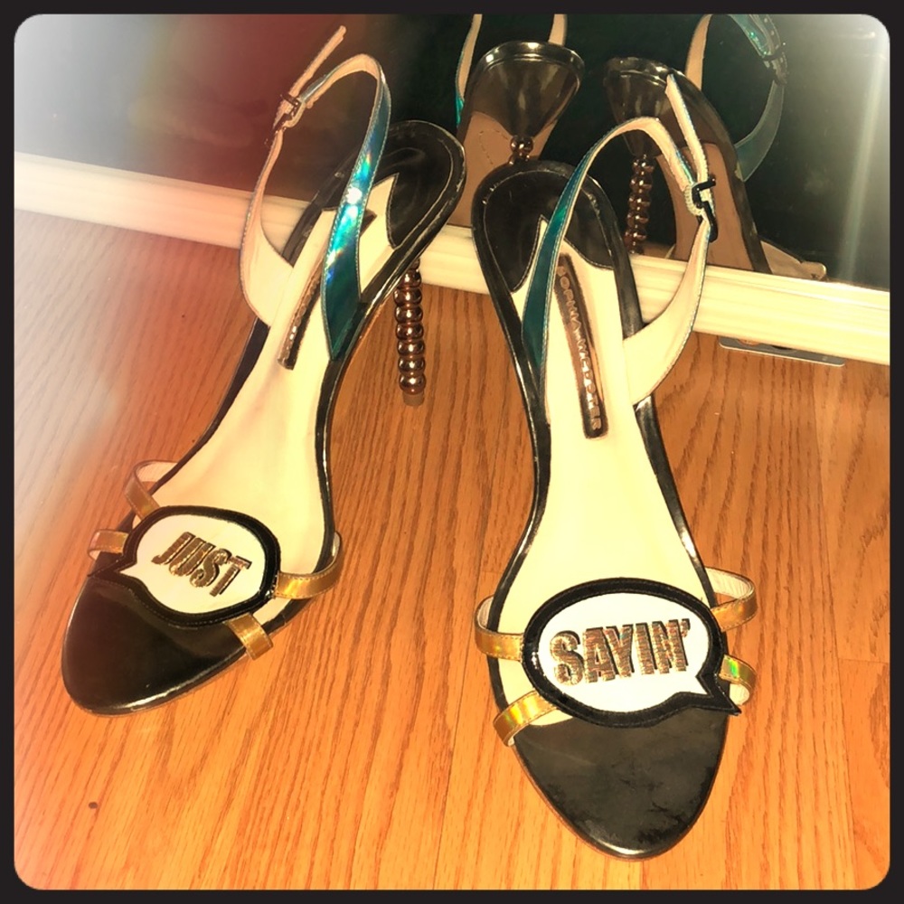 Sofia Webster “Just Sayin” heels